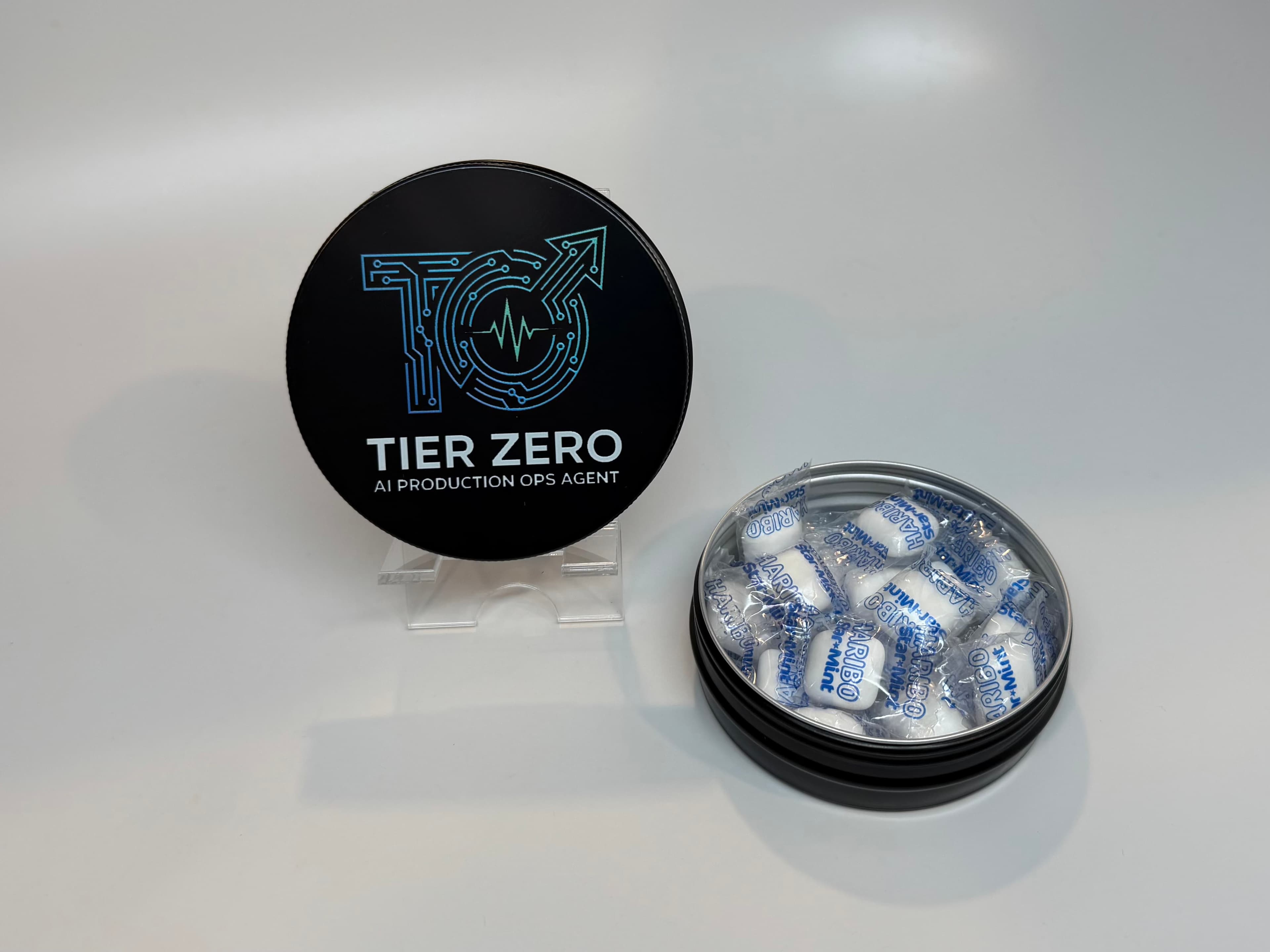 Round Aluminum Tins with Screw Lid, Black