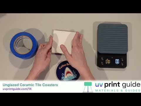 UV Printing on Unglazed Ceramic Coasters — eufyMake E1 Review