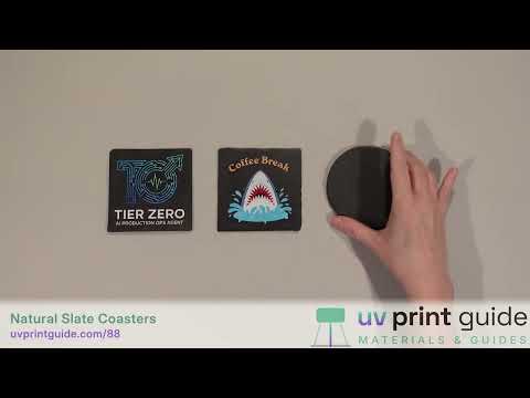 UV Printing on Black Slate Coasters: eufyMake E1 Review