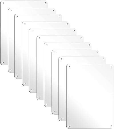 White Blank Metal Signs 10×7" (Multi-Pack, Aluminum)