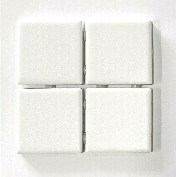 White Matte Ceramic Mosaic Tiles 2×2 (Bulk Pack)