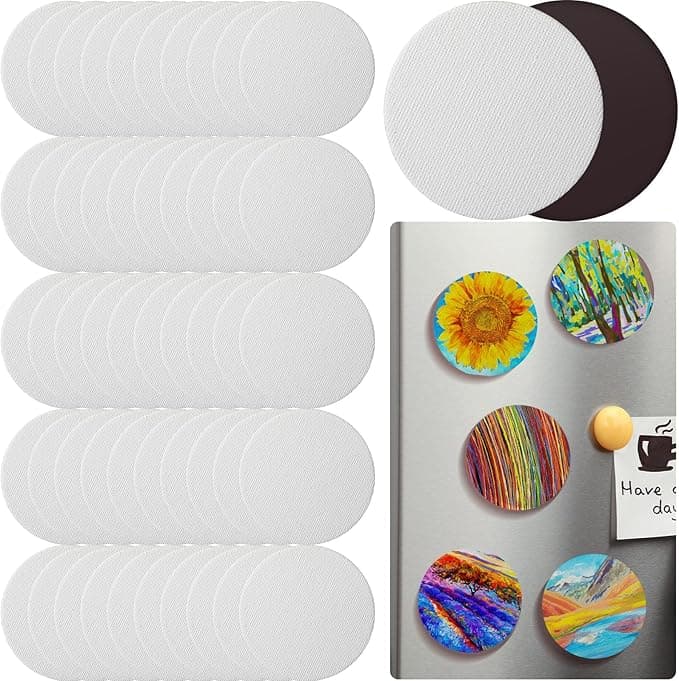 Engrowtic Magnetic Canvas Panels (50-Pack, 3" Round)