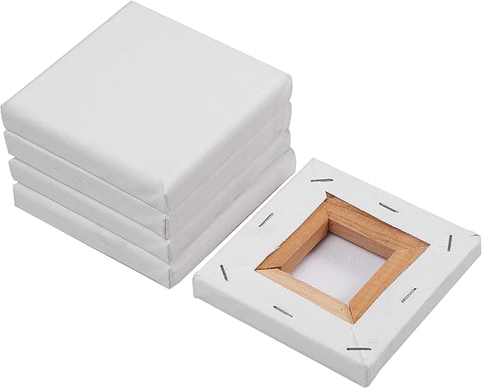 SL Crafts Mini Stretched Canvas 4×4 (6-Pack)