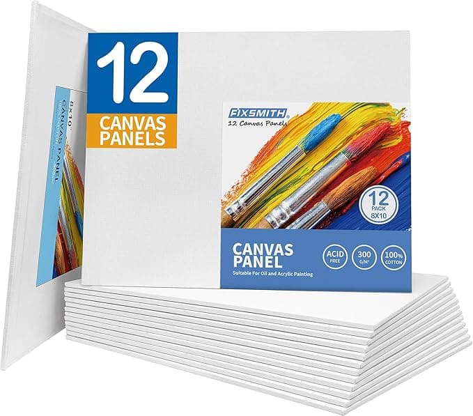FIXSMITH Canvas Boards 8×10 (14-Pack, Super Value)
