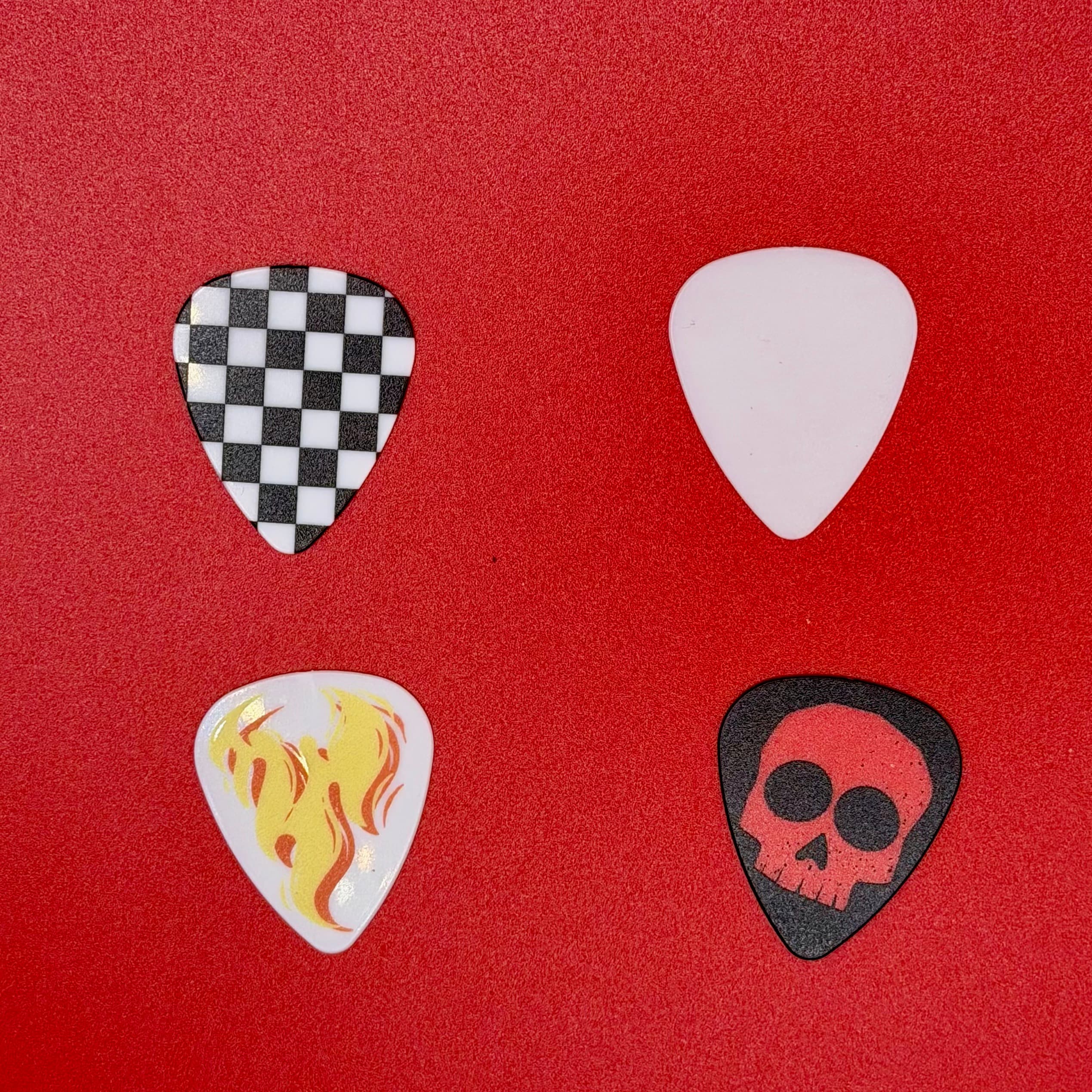 ABS Plastic Guitar Picks 0.71mm Medium (White)
