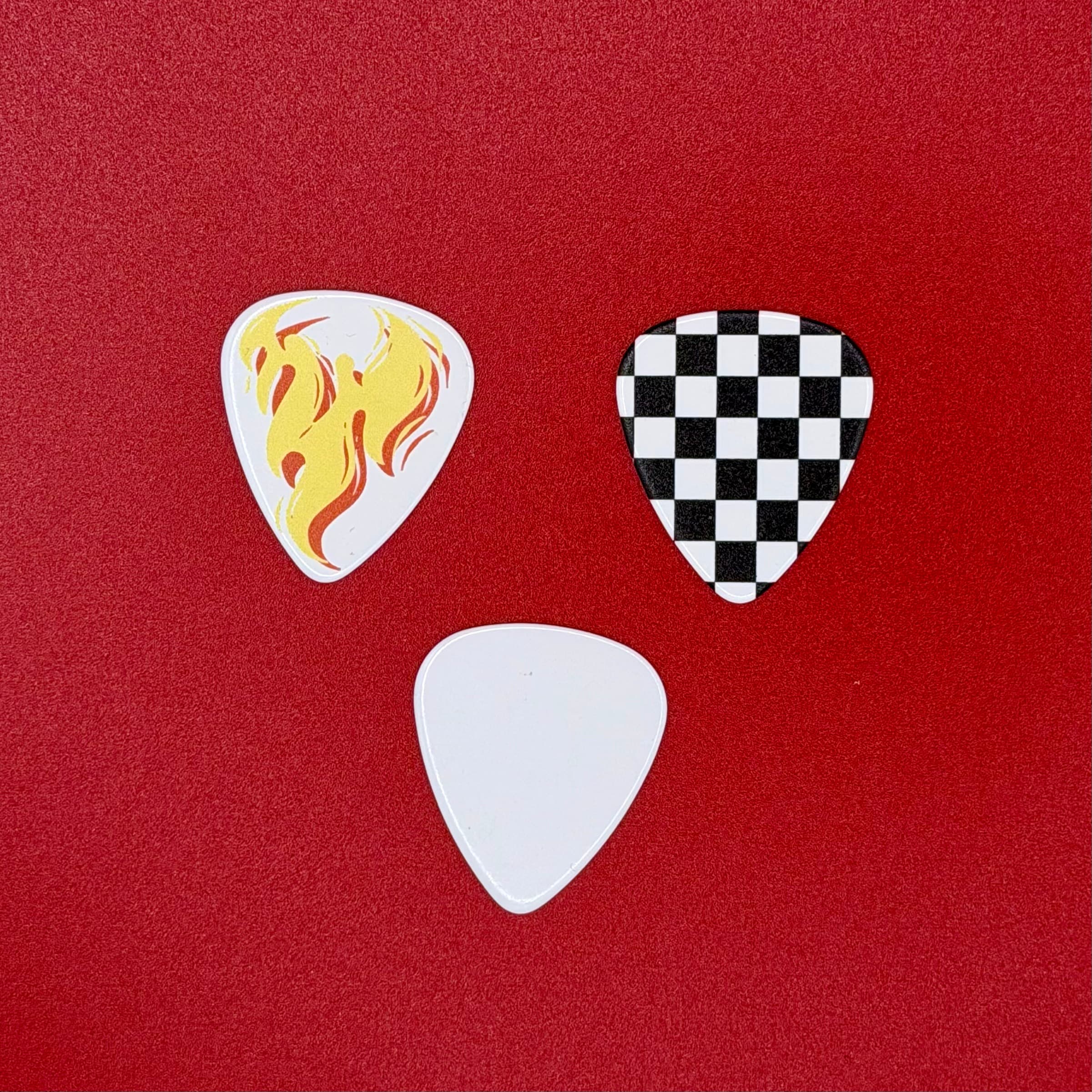 Plain White Guitar Picks (20-Pack)