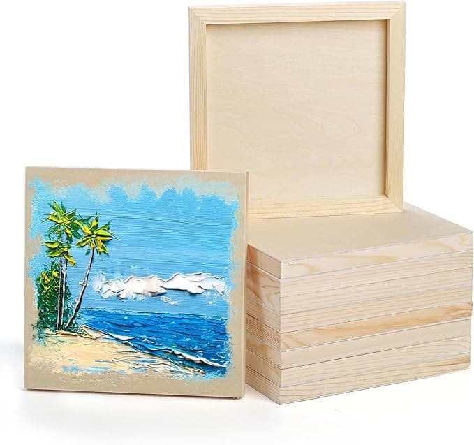 Yarlung Birch Wood Panels 8×8 (10-Pack, Unfinished)